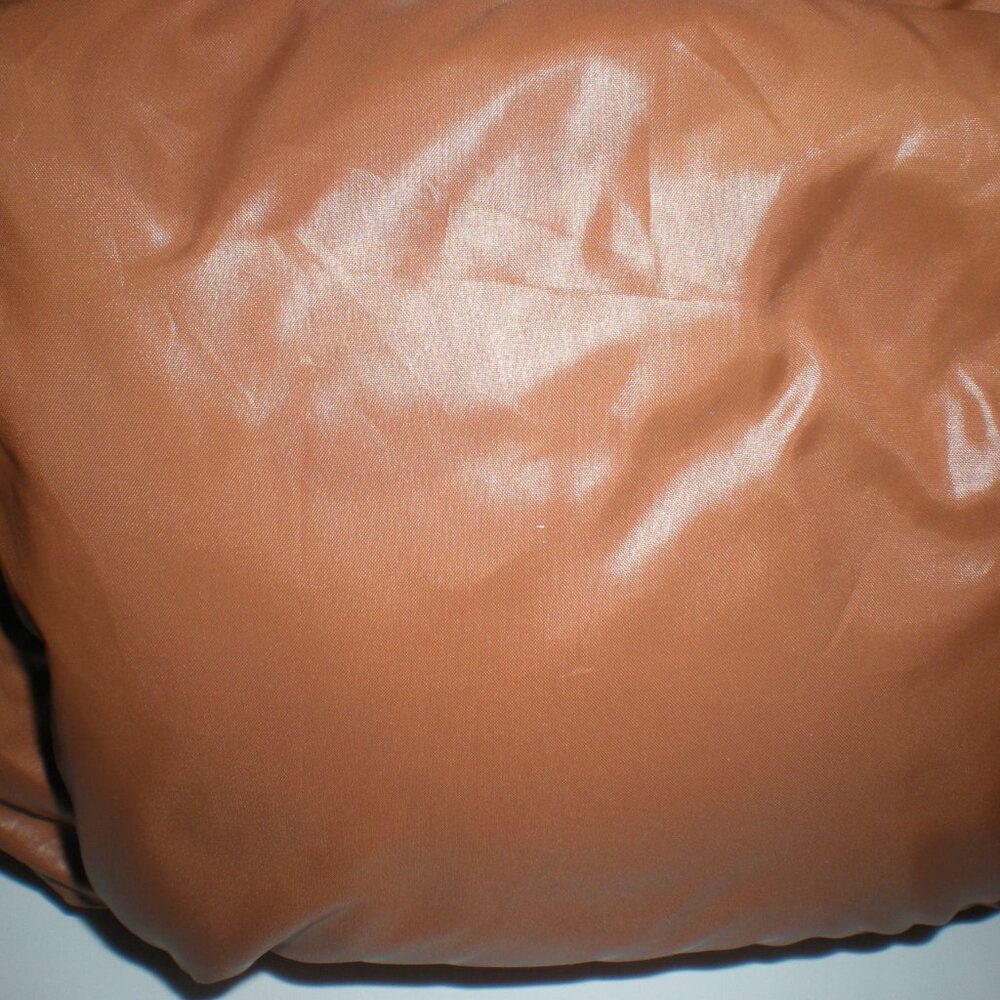 Brown Puffer Tote Bag Puffy Handbag Shoulder Bag - Picture 5 of 7